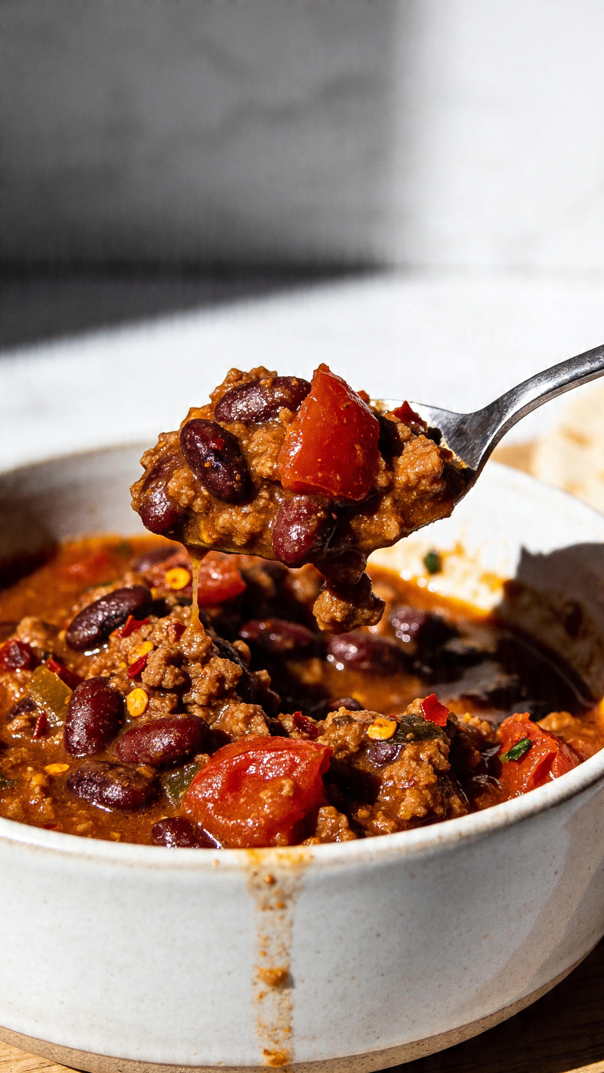 Chili con carne (or sin carne)