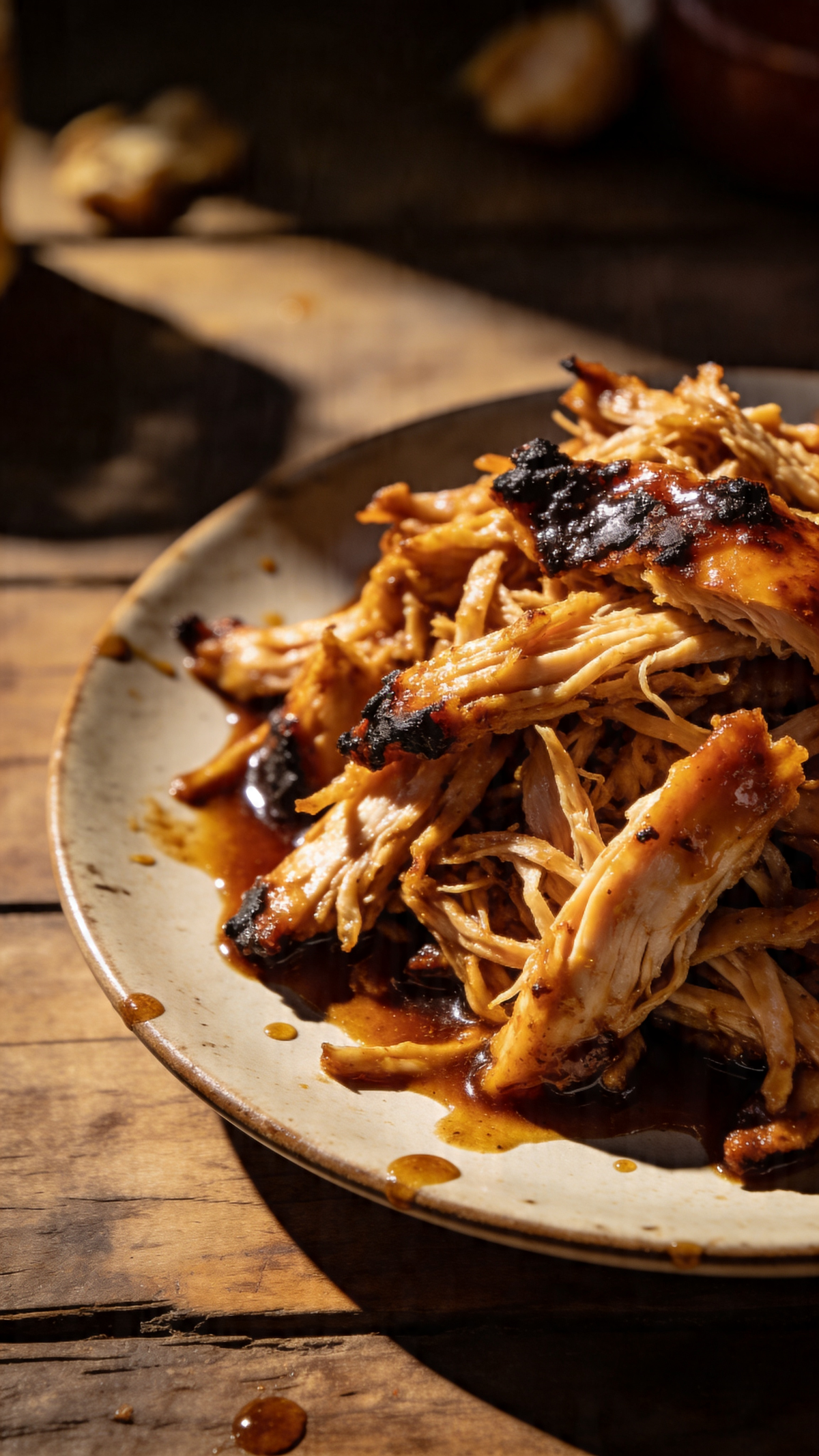 Oven pulled chicken
