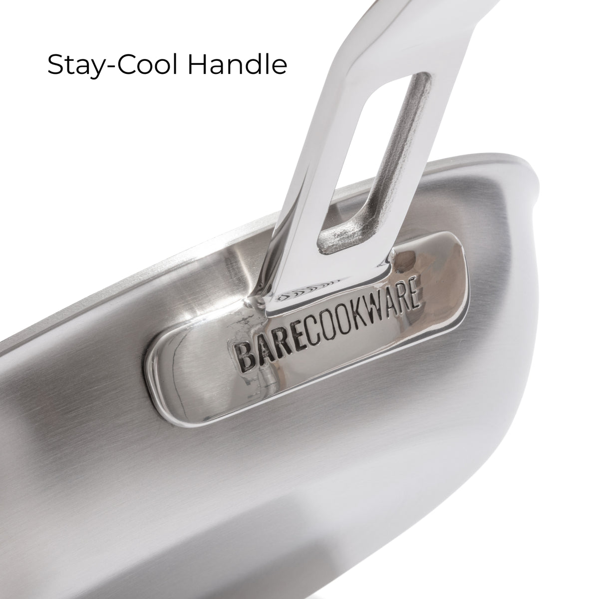 Close-up of the Everpan handle, which stays cool [en]