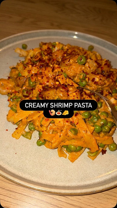 Romige garnalenpasta